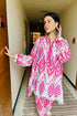 Ikkat Fusion Festive Kurta Set